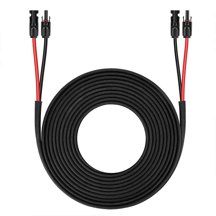 സോളാർ പാനൽ എക്സ്റ്റൻഷൻ കേബിൾ-25FT 10AWG(6mm2) സോളാർ പാനൽ വയർ ട്വിൻ