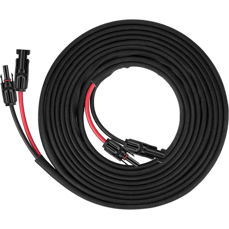 ട്വിൻ വയർ സോളാർ പാനൽ എക്സ്റ്റൻഷൻ കേബിൾ - 30Ft 10AWG(6mm2) സോളാർ എക്സ്റ്റൻഷൻ കേബിൾ